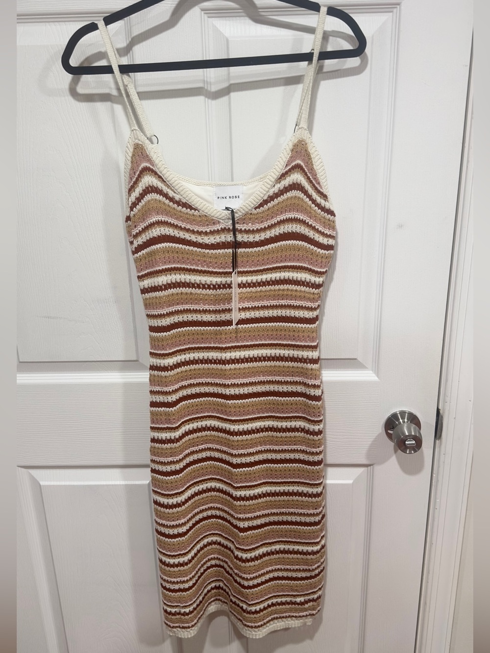 Pink Rose Multicolor Knit Dress